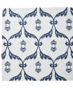 Kim Seybert Napkins Wisteria Napkin In White & Navy, Set Of 4