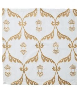 Kim Seybert Wisteria Napkin In White & Natural, Set Of 4 Napkins