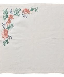 Kim Seybert Isle Napkin In White & Multi, Set Of 4 Napkins