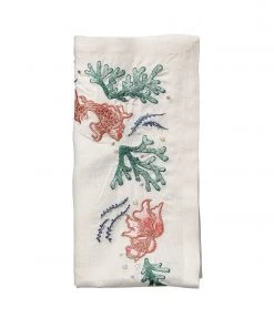 Kim Seybert Isle Napkin In White & Multi, Set Of 4 Napkins