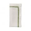 Kim Seybert Napkins Jardin Napkin In White & Green, Set Of 4