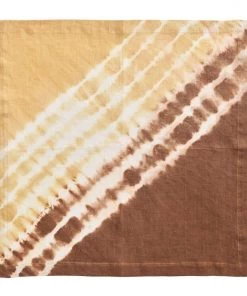 Kim Seybert Duo Dye Napkin In Natural & Brown, Set Of 4