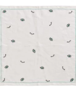 Kim Seybert Napkins Bohemia Napkin In White & Seafoam, Set Of 4