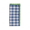 Kim Seybert Napkins Check Napkin In White, Blue, & Green, Set Of 4