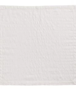 Kim Seybert Seersucker Napkin In White, Set Of 4