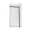 Kim Seybert Filament Napkin In White & Navy, Set Of 4