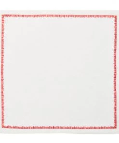 Kim Seybert Napkins Filament Napkin In White & Pink & Orange, Set Of 4