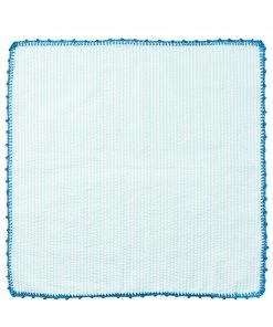 Kim Seybert Napkins Seersucker Napkin In Seafoam & Blue, Set Of 4