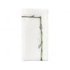 Kim Seybert Bamboo Napkin In White & Green & Gold, Set Of 4 Napkins