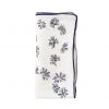 Kim Seybert Flora Napkin In White & Navy, Set Of 4