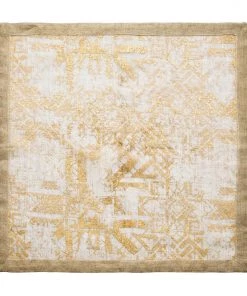 Kim Seybert Distressed Napkin In Natural & Gold, Set Of 4 Napkins