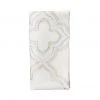 Kim Seybert Napkins Tangier Napkin In White, Gold & Silver, Set Of 4