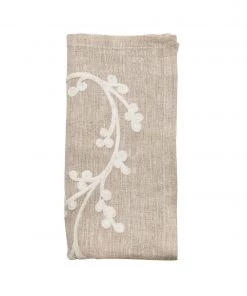 Kim Seybert Napkins Sakura Napkin In Natural & Ivory, Set Of 4