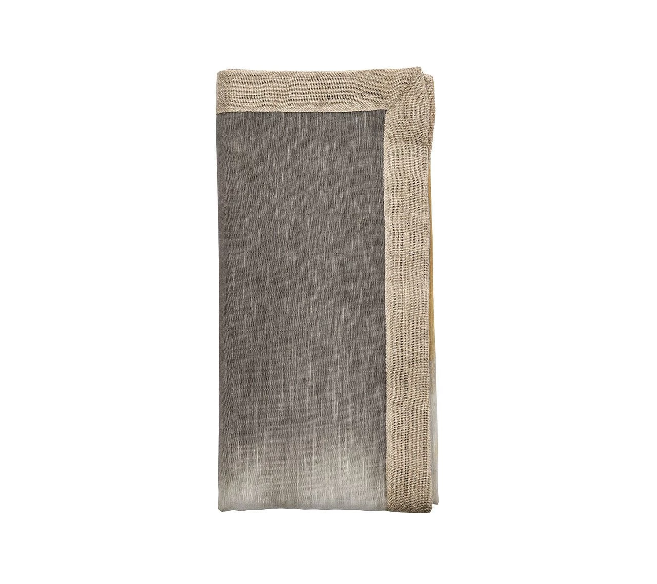 Kim Seybert Solstice Napkin In Gray & Beige, Set Of 4