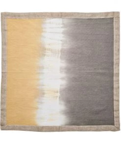 Kim Seybert Solstice Napkin In Gray & Beige, Set Of 4