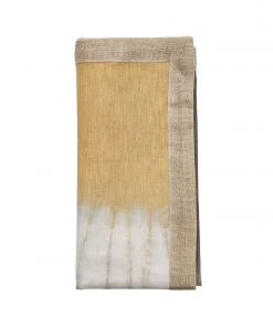 Kim Seybert Solstice Napkin In Gray & Beige, Set Of 4