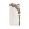 Kim Seybert Napkins Garland Napkin In White & Red & Green, Set Of 4