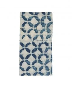 Kim Seybert Napkins Iris Napkin In White & Navy, Set Of 4