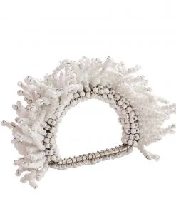 Kim Seybert Napkin Rings Carnival Napkin Ring In White, Set Of 4