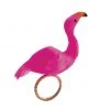Kim Seybert Flamingo Napkin Ring In Pink & Orange, Set Of 4
