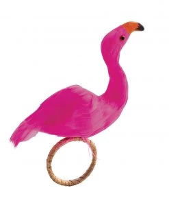 Kim Seybert Flamingo Napkin Ring In Pink & Orange, Set Of 4