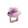 Kim Seybert Sea Stone Napkin Ring In Lilac, Set Of 4