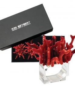 Kim Seybert Amalfi Napkin Ring In Coral, Set Of 4 In A Gift Box Napkin Rings
