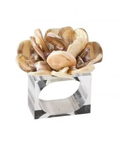 Kim Seybert Napkin Rings Tahiti Napkin Ring In Natural, Set Of 4