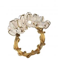Kim Seybert Glow Napkin Ring In Iridescent, Set Of 4