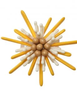 Kim Seybert Capri Napkin Ring In Yellow & White, Set Of 4