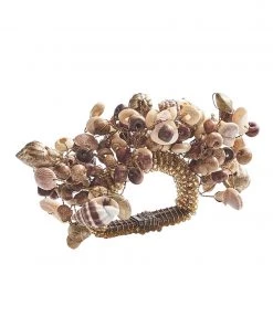 Kim Seybert Cozumel Napkin Ring In Natural, Set Of 4