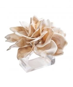 Kim Seybert Napkin Rings Dahlia Napkin Ring In Ivory, Set Of 4
