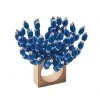 Kim Seybert Reed Napkin Ring In Blue & White, Set Of 4 Napkin Rings