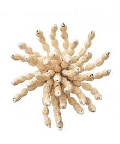 Kim Seybert Napkin Rings Reed Napkin Ring In Natural & White, Set Of 4