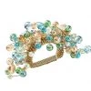 Kim Seybert Spritz Napkin Ring In Natural & Seafoam, Set Of 4 Napkin Rings