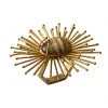Kim Seybert Flare Napkin Ring In Brown & Gold, Set Of 4