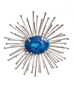 Kim Seybert Napkin Rings Flare Napkin Ring In Cobalt & Silver, Set Of 4