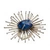 Kim Seybert Napkin Rings Flare Napkin Ring In Cobalt & Silver, Set Of 4
