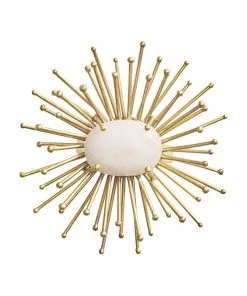 Kim Seybert Flare Napkin Ring In Gold, Set Of 4 Napkin Rings