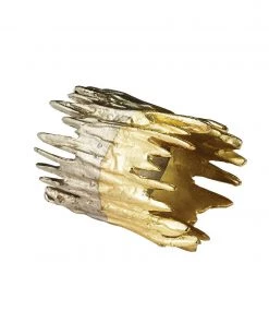 Kim Seybert Napkin Rings Patina Napkin Ring In Gold & Silver, Set Of 4