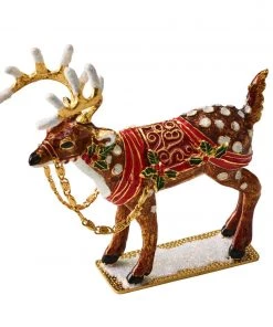 Kim Seybert Dasher Napkin Rings In Brown & Multi, Set Of 4 In A Gift Box