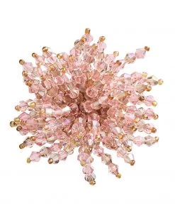 Kim Seybert Brilliant Napkin Ring In Blush, Set Of 4