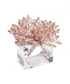 Kim Seybert Brilliant Napkin Ring In Blush, Set Of 4