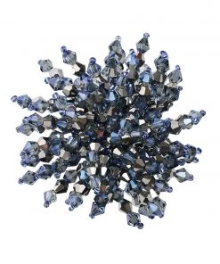 Kim Seybert Napkin Rings Brilliant Napkin Ring In Midnight & Silver, Set Of 4