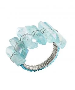 Kim Seybert Radiant Napkin Ring In Seafoam, Set Of 4