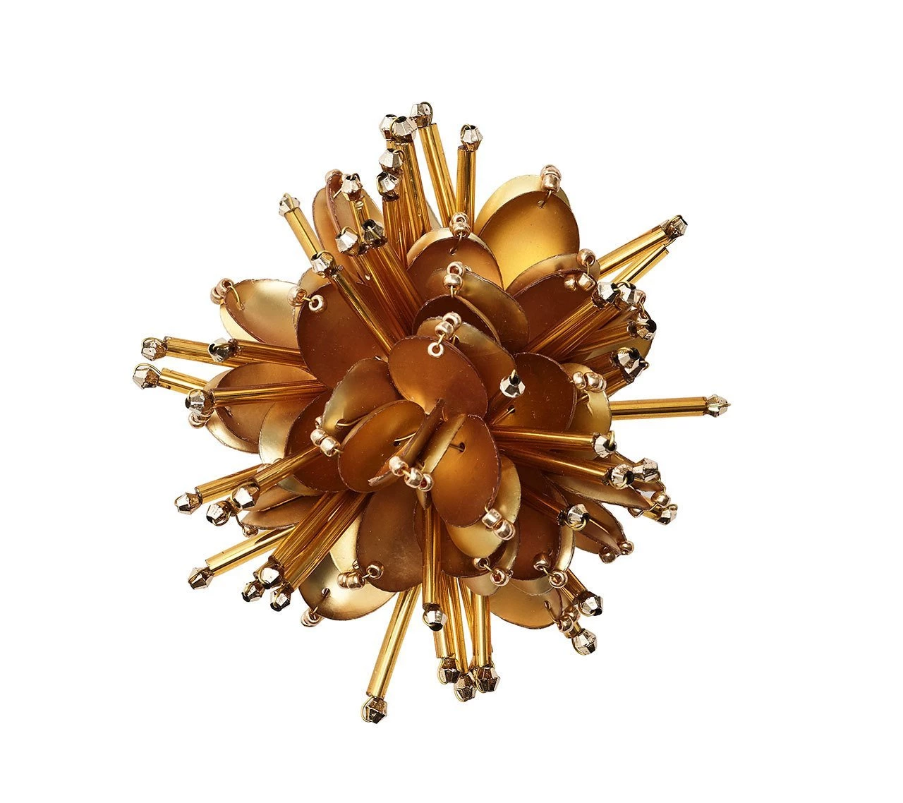 Kim Seybert Starburst Napkin Ring In Gold, Set Of 4