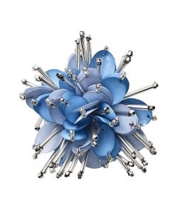 Kim Seybert Starburst Napkin Ring In Periwinkle, Set Of 4