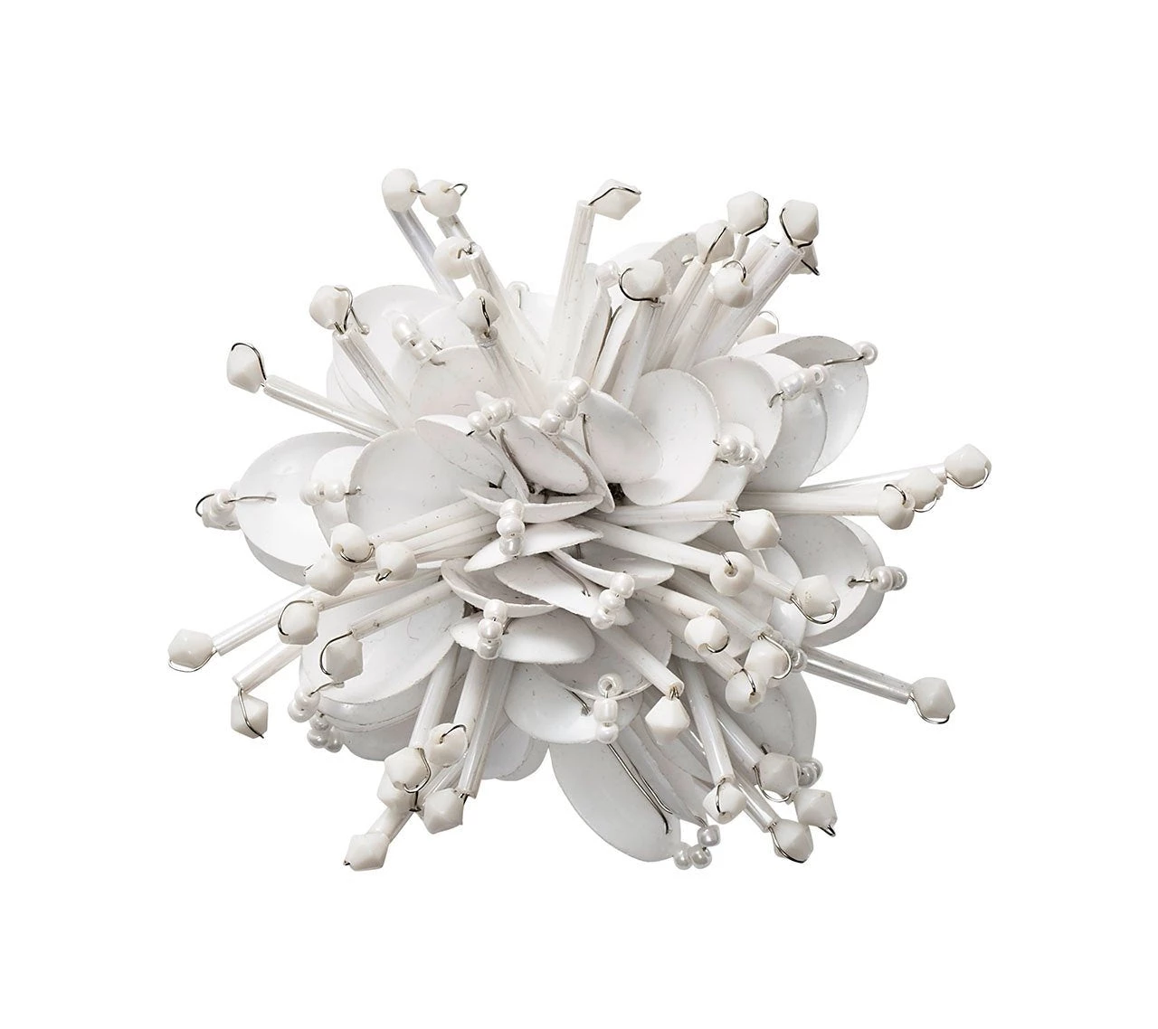 Kim Seybert Starburst Napkin Ring In White, Set Of 4