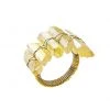 Kim Seybert Radiant Napkin Ring In Yellow, Set Of 4