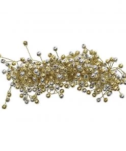 Kim Seybert Napkin Rings Spray Napkin Ring In Gold & Sliver, Set Of 4